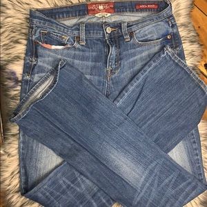 Lucky Brand Sofia Boot Denim, 6/28 Long, Low Rise Flare